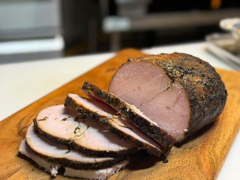 Sliced smoked turkey at Shiloh’s Lounge