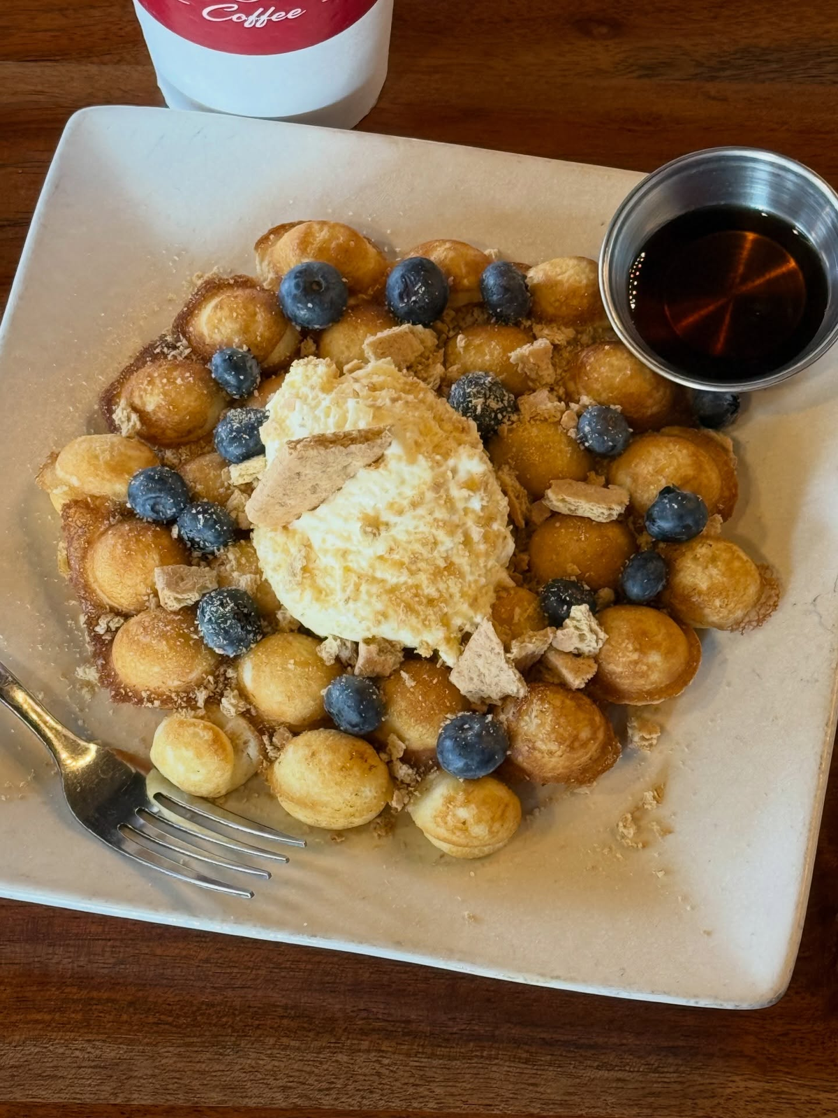 Bubble Waffle at Red Swing Coffee