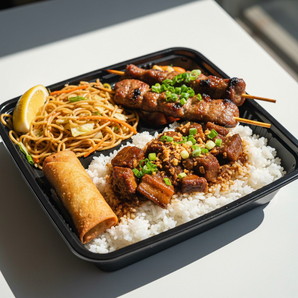 Mangkok Filipino Cuisine sampler combo
